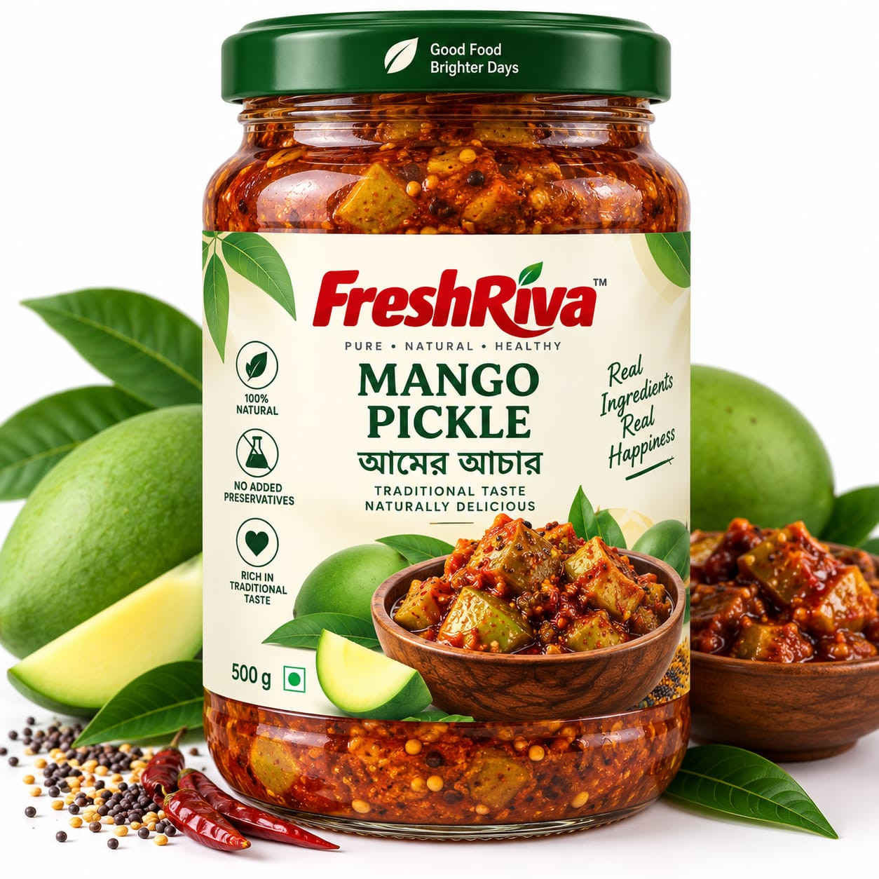 FreshRiva Mango Pickle - 500g