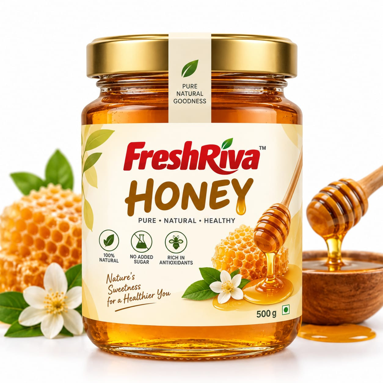 FreshRiva Pure Natural Honey - 500g